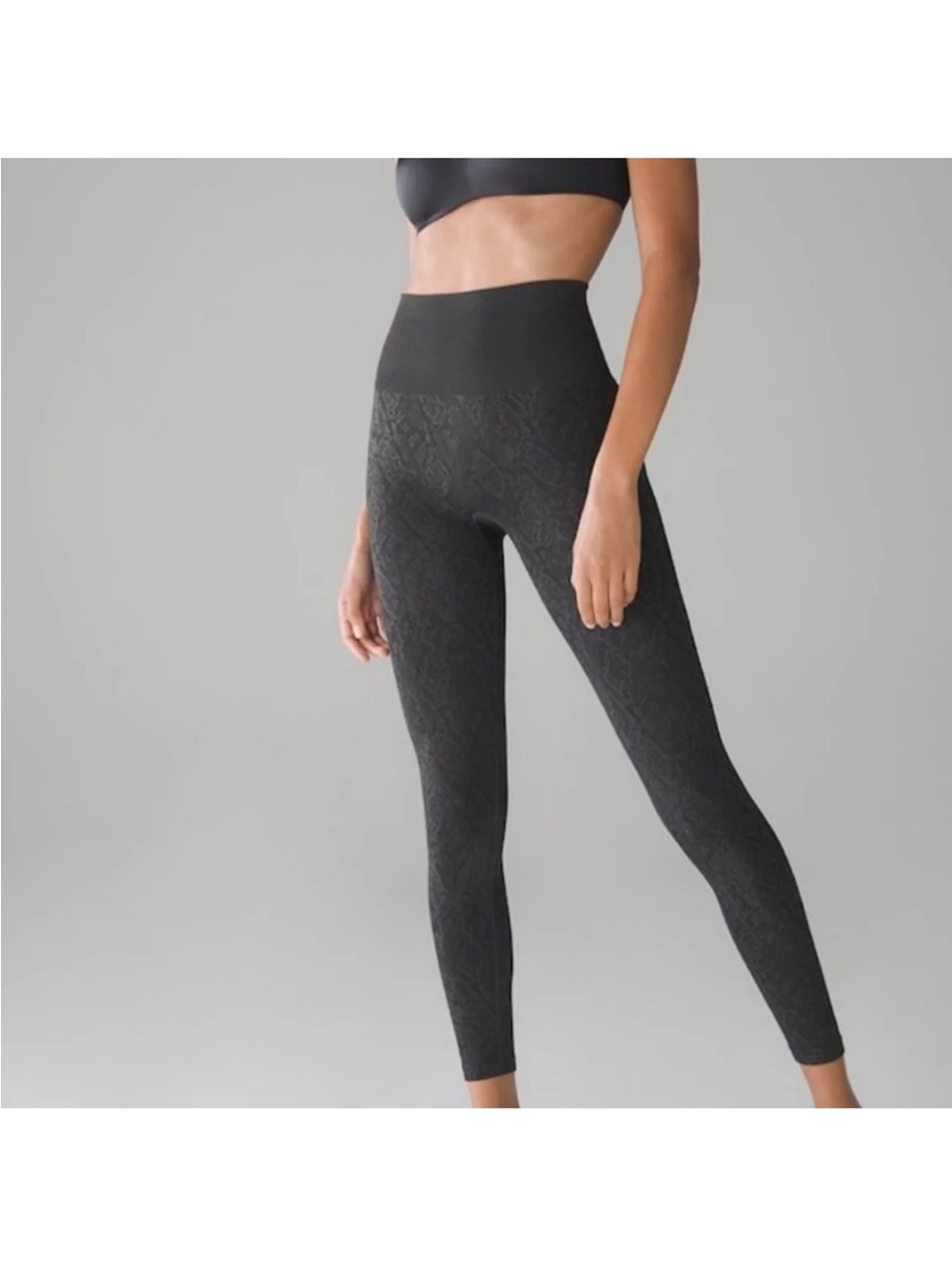 NWT Soma Slimming Jacquard Leggings Women’s Size XL Mystical Skin Mini Gray